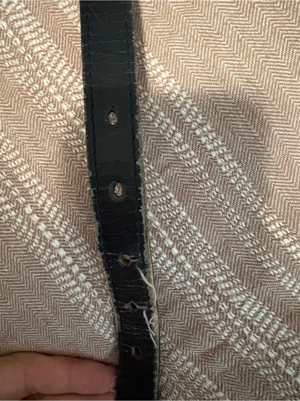 N/A black leather